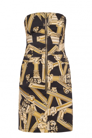 Baroque-printed denim dress, zdjęcie 1 Baroque-printed denim dress od Versace Jeans